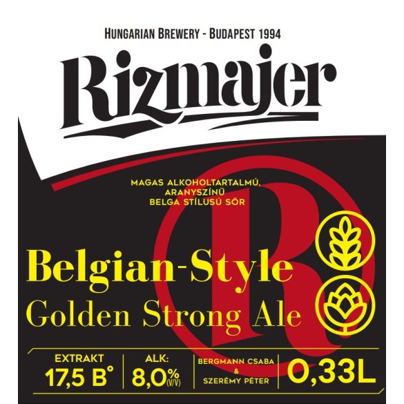 BELGIAN GOLDEN STRONG ALE 0,33 l