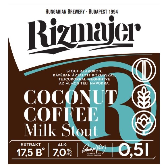 RIZMAJER COCONUT COFFEE MILK STOUT 0,5 l