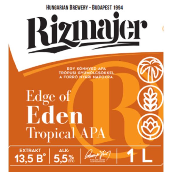 RIZMAJER EDGE OF EDEN 1 l