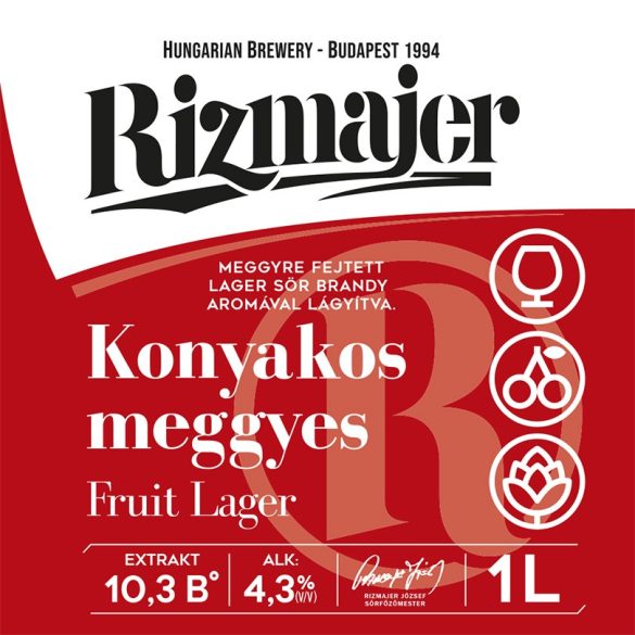 RIZMAJER KONYAKOS- MEGGYES SÖRMIX 1 l