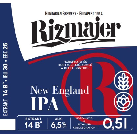 RIZMAJER NEW ENGLAND IPA 0,5 l