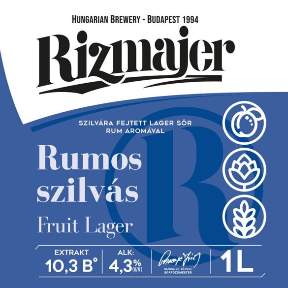 RIZMAJER RUMOS-SZILVÁS SÖRMIX 1 l