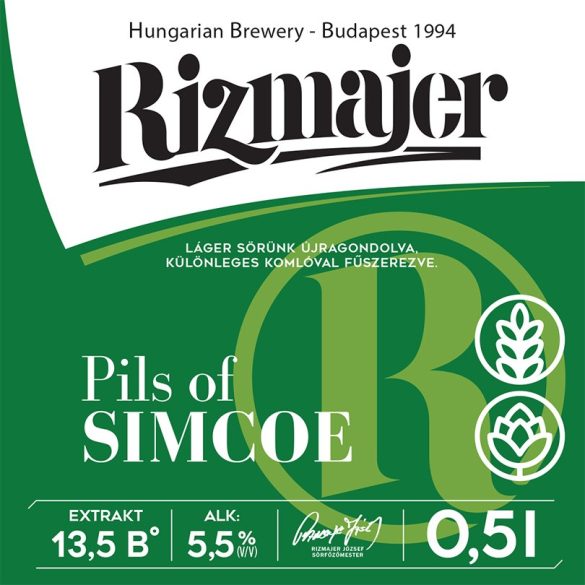 RIZMAJER SIMCOE PILS 0,5 l