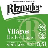 RIZMAJER VILÁGOS LÁGER 0,5 l